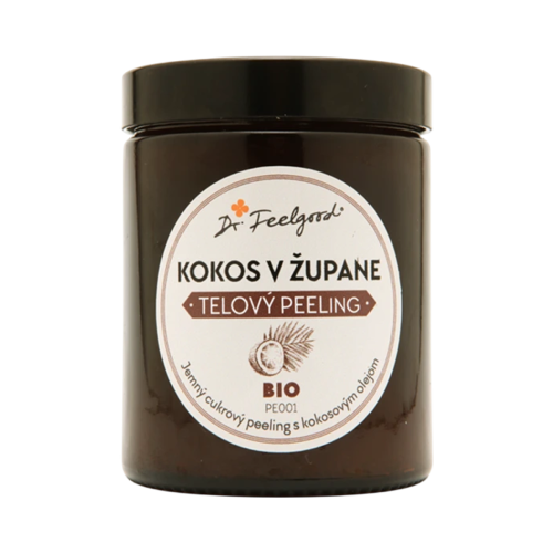 BIO telový peeling KOKOS v ŽUPANE - 180 ml - Dr. Feelgood