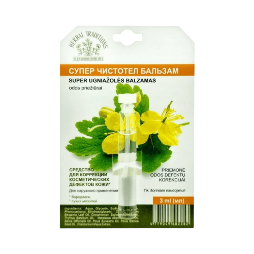 Extra účinný lastovičník - kozmetický prípravok na bradavice - 3 ml - Herbal Traditions