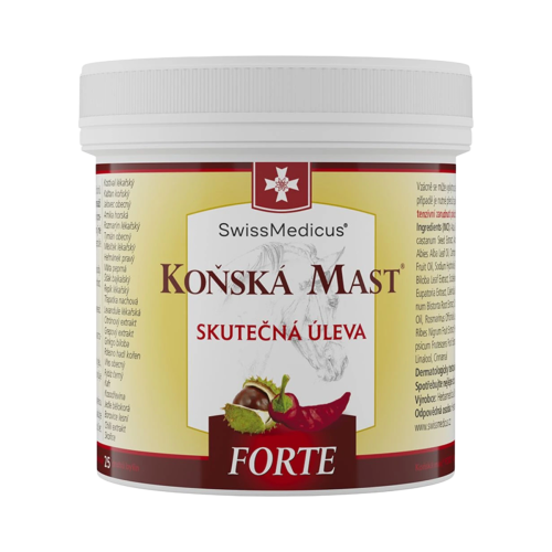 Konská masť FORTE hrejivá - 500 ml - SwissMedicus