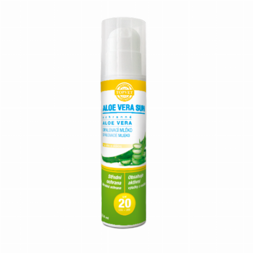 Aloe vera opaľovacie mlieko SPF 20 - 200 ml - Green idea