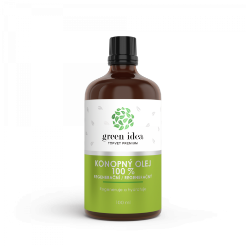 Regeneračný konopný olej 100 % – 100 ml – Green idea