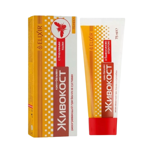 Krém na kĺby "Živokost" s kostihojom a včelím jedom - 75 ml - Elixir