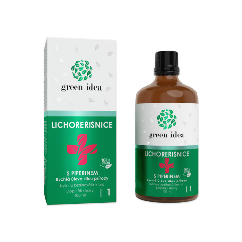 Kapucínka+ s piperínom – bezliehová tinktúra 100 ml – Green idea