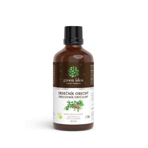 Srdcovník obyčajný – tinktúra – kvapky 50 ml – Green idea