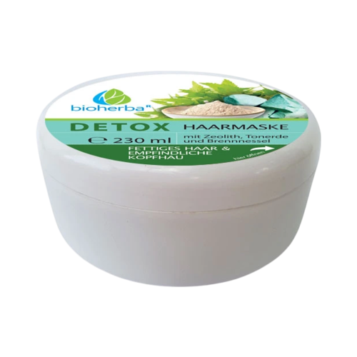 Detox vlasová maska so zeolitom, ílom a žihľavou pre mastné vlasy a citlivú pokožku hlavy - 230 ml - Bioherba Detox vlasová maska so zeolitom, ílom a žihľavou pre mastné vlasy a citlivú pokožku hlavy - 230 ml - Bioherba