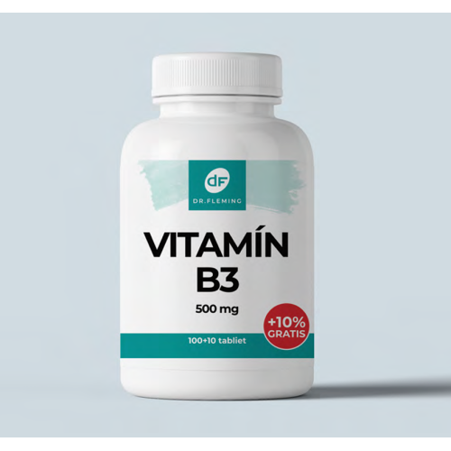 Vitamín B3 500 mg - 110 tabliet - Dr. Fleming