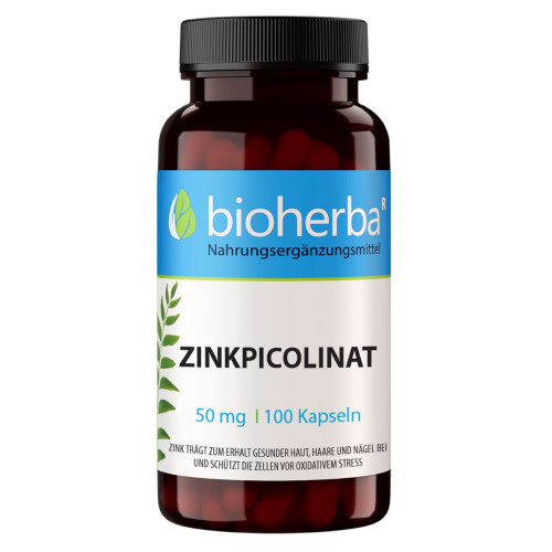 Zinok pikolinát 50 mg – 100 kapsúl – Bioherba Zinok pikolinát 50 mg – 100 kapsúl – Bioherba