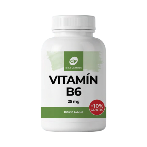 Vitamín B6 25 mg - 110 tabliet - Dr. Fleming