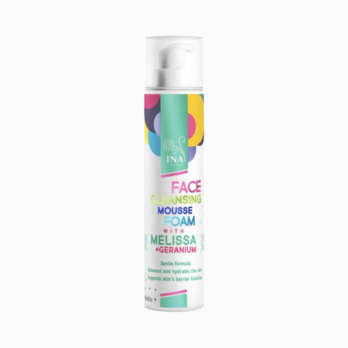 Prírodná čistiaca pena na tvár s medovkou a gerániom pre každý typ pleti - 90 ml - INA Essentials