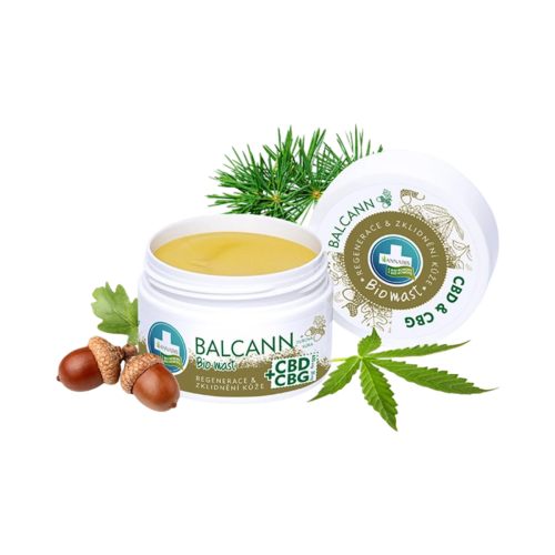 BALCANN CBD + CBG BIO konopná masť s dubovou kôrou - 50 ml - Annabis