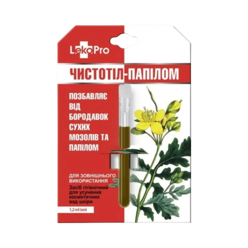 Balzam "Čistoteľ " s lastovičníkom na otlaky, bradavice a papilómy - 1,2 ml - LekoPro