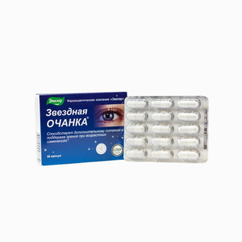 Hviezdna očianka - starostlivosť o oči - 30 kapsúl - Evalar
