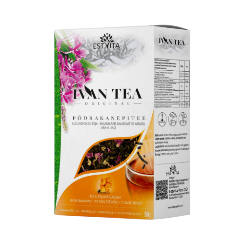 Ivan čaj (vrbovka úzkolistá) s rakytníkom - 50 g - Estvita