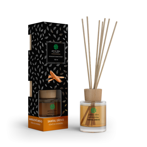 Ratanové vonné tyčinky Santalové drevo 100 ml - Green idea
