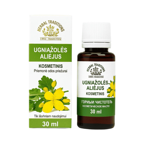 Kozmetický olej s lastovičníkom na bradavice - 30 ml - Herbal Traditions