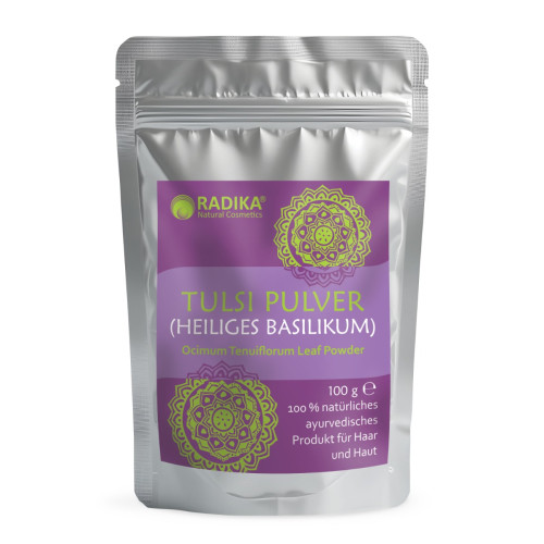 Tulsi prášok (posvätná bazalka) - 100 g - Bioherba