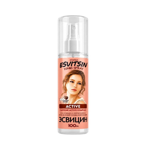 Aktívne tonikum s kofeínovým komplexom v spreji Esvitsin - 100 ml - Vitateka