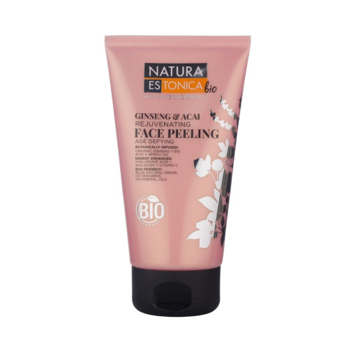 Omladzujúci pleťový peeling so ženšenom a acai - 150 ml - Natura Estonica