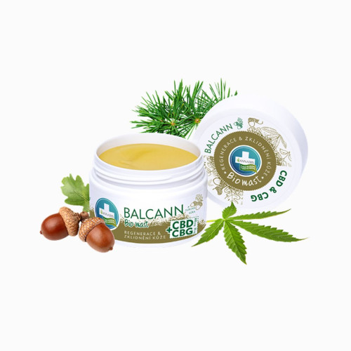 BALCANN CBD + CBG BIO konopná masť s dubovou kôrou - 50 ml - Annabis