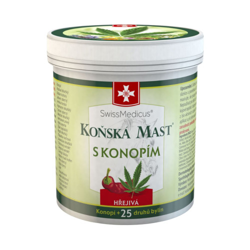 Konská masť s konope hrejivá 250 ml – Green idea
