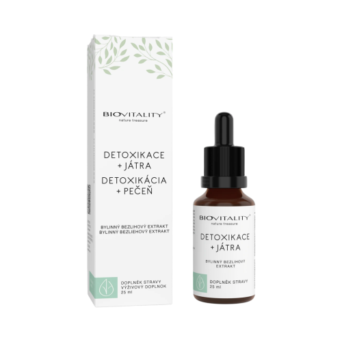 Detoxikácia + pečeň bezliehová tinktúra – kvapky 25 ml – Green idea