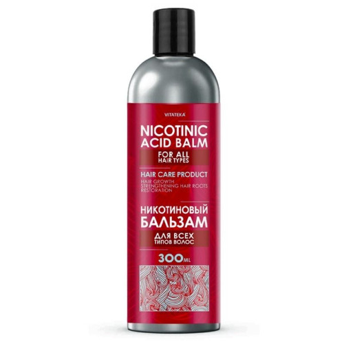 Balzam s kyselinou nikotínovou pre všetky typy vlasov – 300 ml – Vitateka