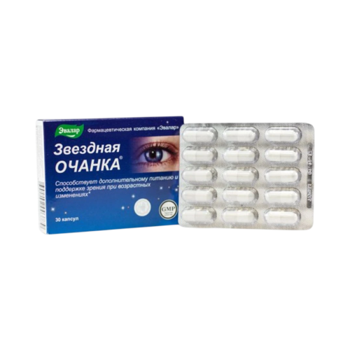 Hviezdna očianka - starostlivosť o oči - 30 kapsúl - Evalar