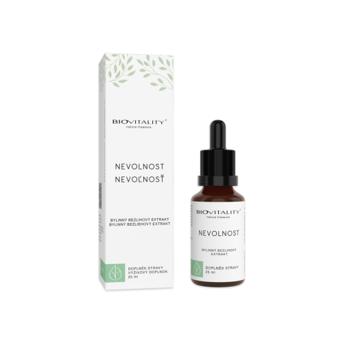 Nevoľnosť bezalkoholová tinktúra – kvapky 25 ml – Green idea