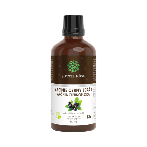 Arónia – čierna jarabina tinktúra – kvapky 50 ml – Green idea