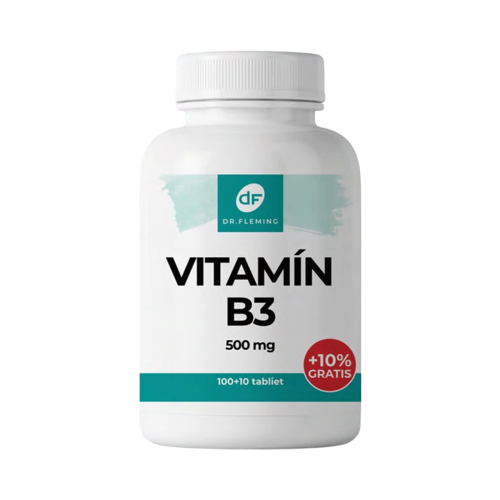 Vitamín B3 500 mg - 110 tabliet - Dr. Fleming