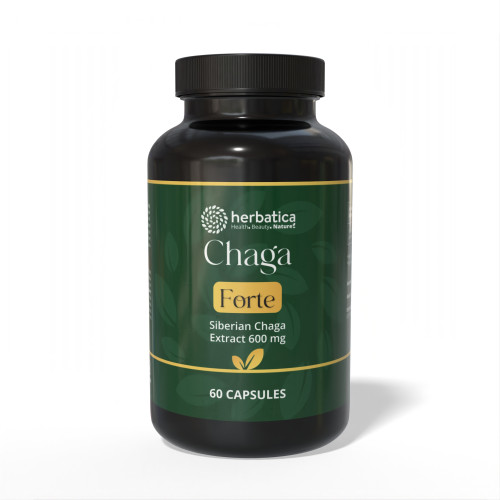 Čaga sibírska FORTE - 60 vegánskych kapsúl (600mg/ kapsula)
