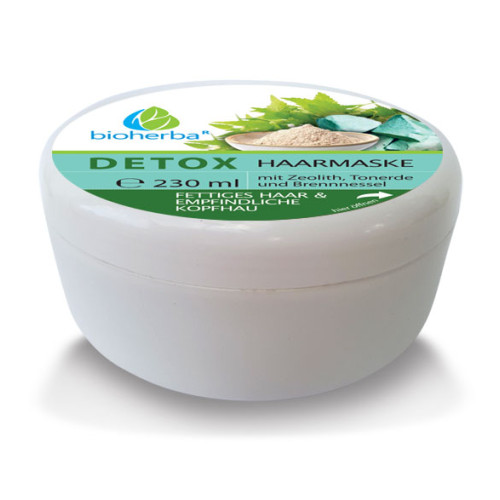 Detox vlasová maska so zeolitom, ílom a žihľavou pre mastné vlasy a citlivú pokožku hlavy - 230 ml - Bioherba Detox vlasová maska so zeolitom, ílom a žihľavou pre mastné vlasy a citlivú pokožku hlavy - 230 ml - Bioherba