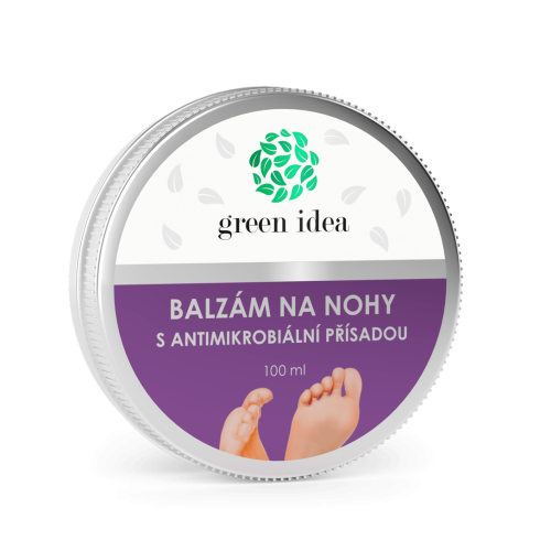 Balzam na nohy s antimikrobiálnou prísadou – 100 ml – Green idea