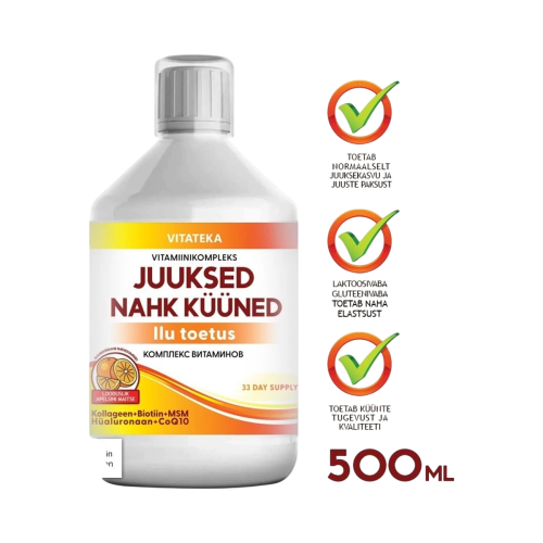 Vitamínový komplex pre vlasy, pokožku a nechty – 500 ml – Vitateka