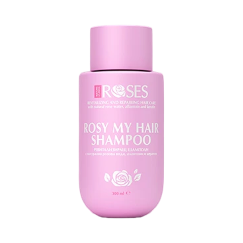 ROSY ME Revitalizačný a obnovujúci šampón s ružovou vodou, alantoínom a keratínom 300ml - NATURE OF AGIVA