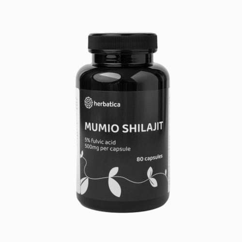 Shilajit - očistené mumio premium (500mg) - výživový doplnok - 80 kapsúl