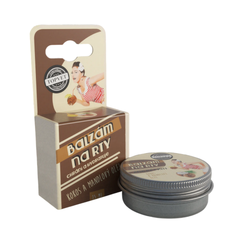 Balzam na pery - kokosový a mandľový olej 15 ml – Green idea